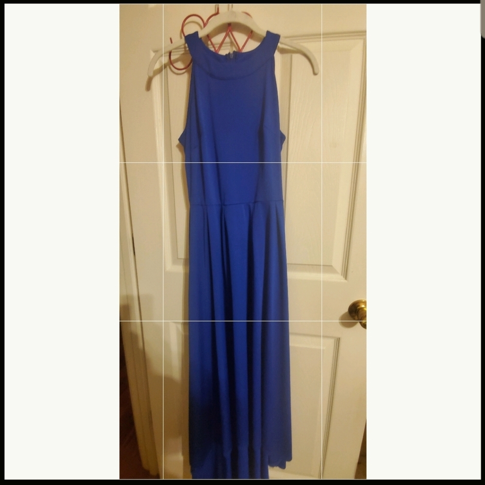 Floor length royal blue dress - Size M